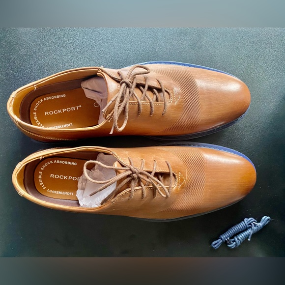 Brand New! Rockport Garret Leather Oxfords - Picture 1 of 5